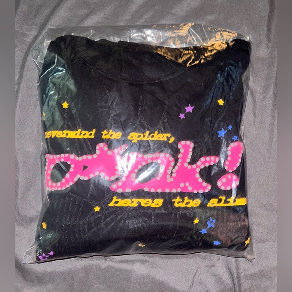 Sp5der P*nk Hoodie 'Black'